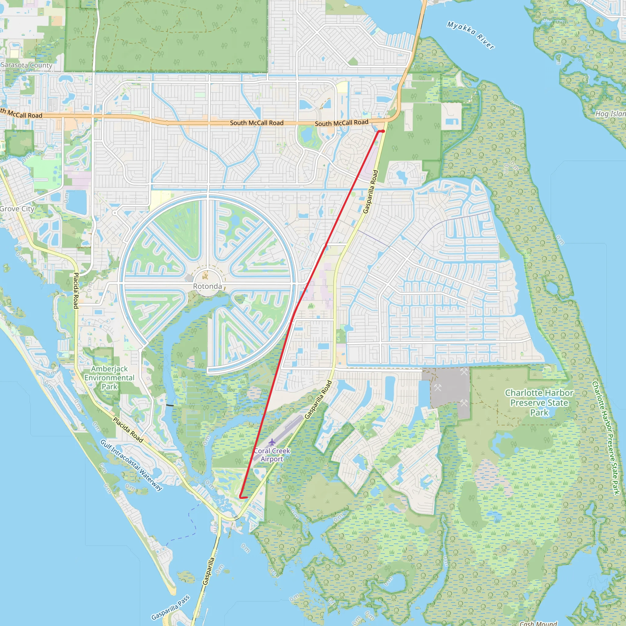 Cape Haze Pioneer Trail mobile static map