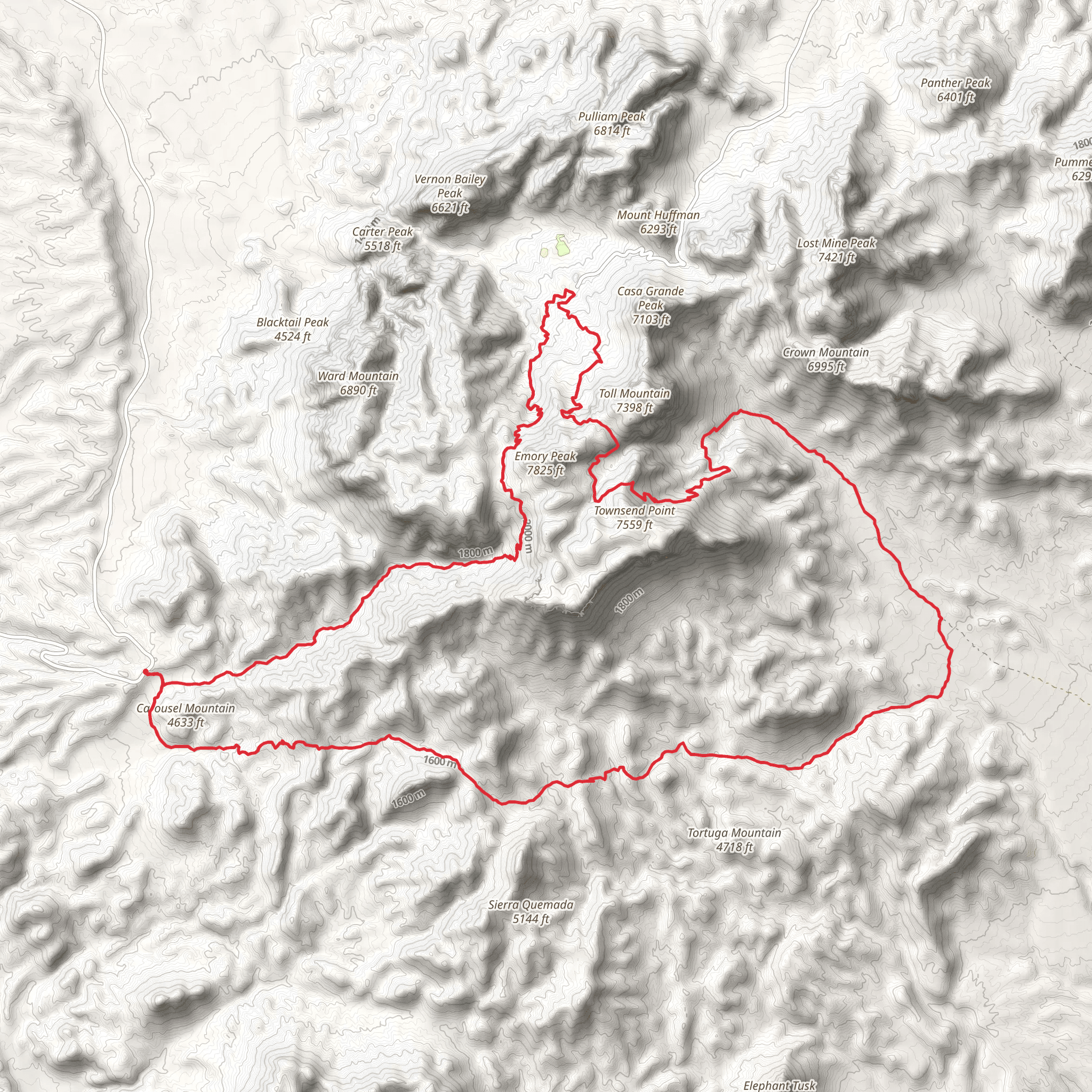 Blue Creek, Laguna Meadows, Juniper Canyon and Dodson Loop Trail mobile static map