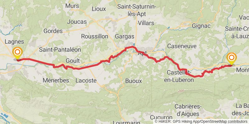 Tour of Luberon alt 1 Map