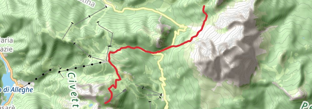 Alta Via 1 stage 6 Map