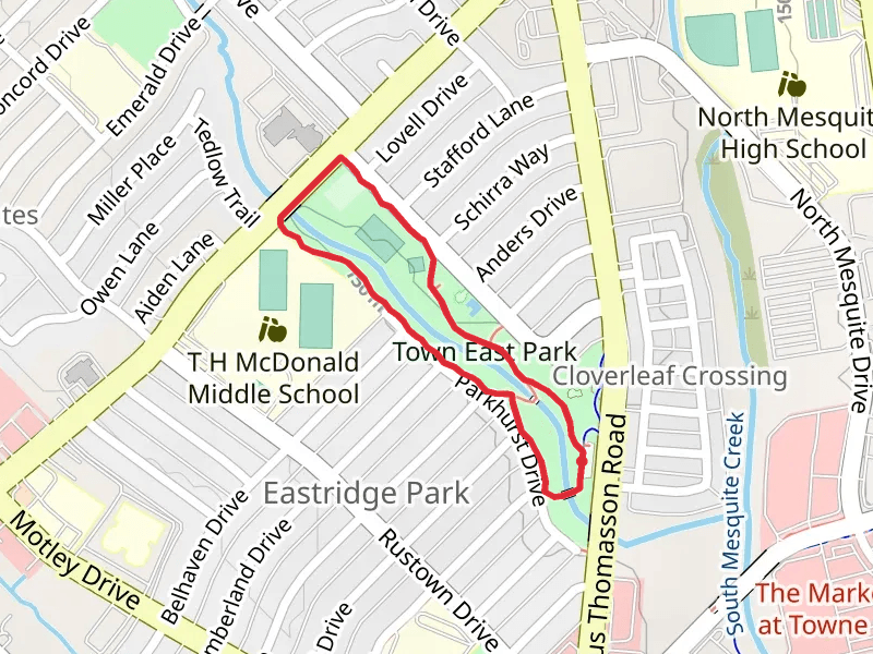 Town East Park Loop Trail