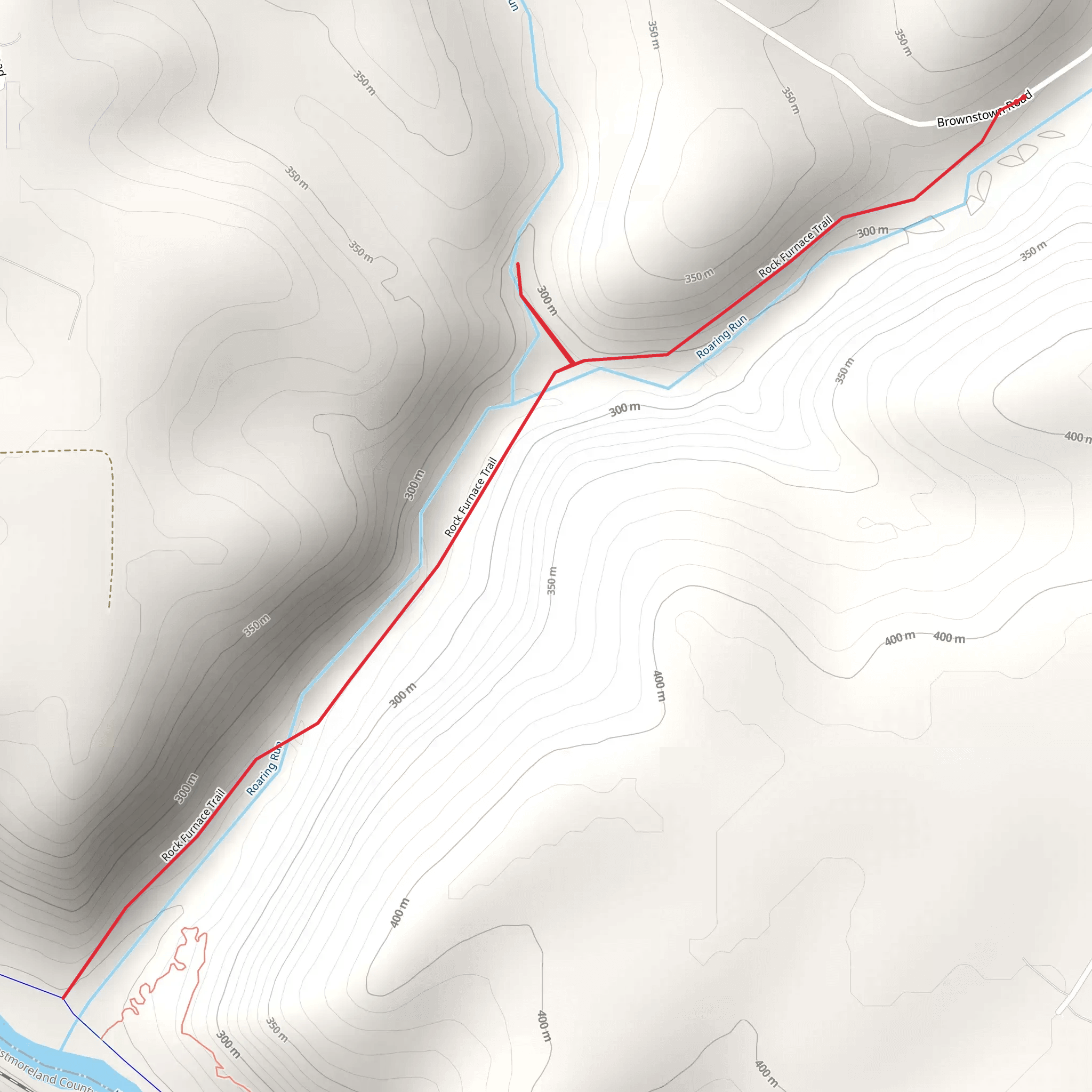 Kiskiminetas River via Roaring Run mobile static map