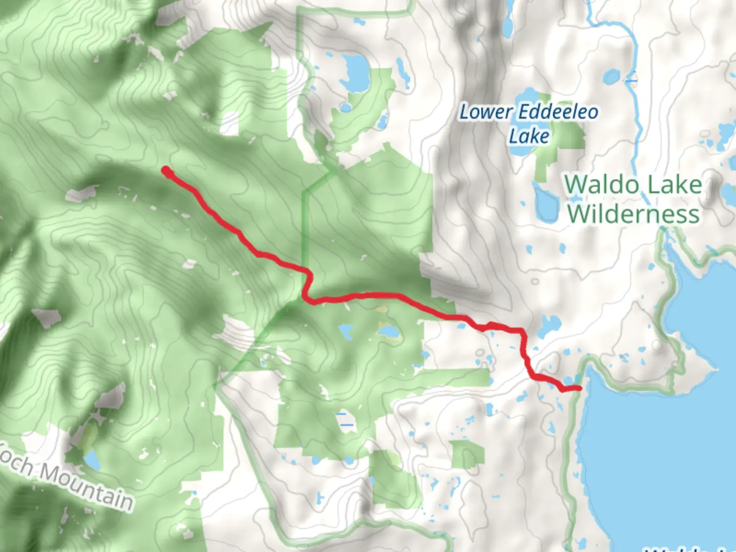 An image depicting the trail Salmon Lakes Trail and its surrounding area.
