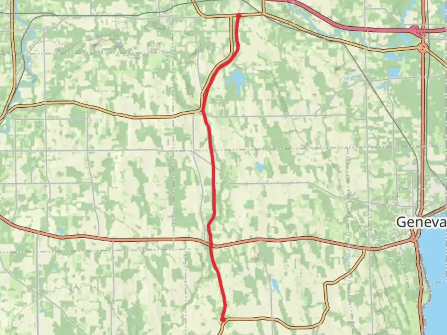 An image depicting the trail Ontario Pathways Rail Trail and its surrounding area.