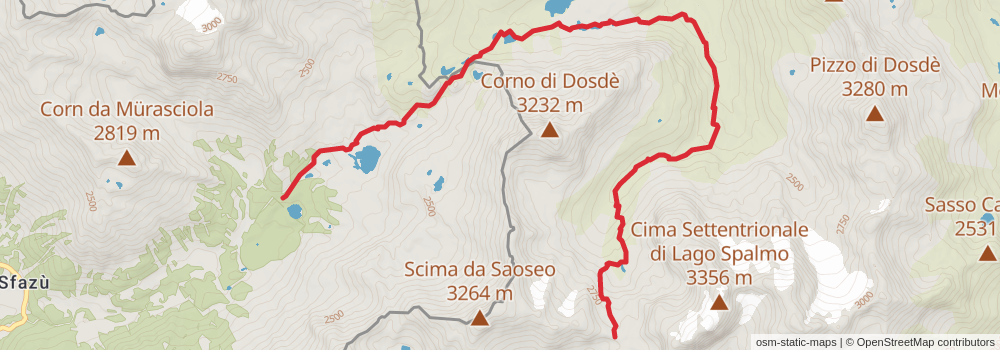 Sentiero Italia - Alps Section stage 73 Map