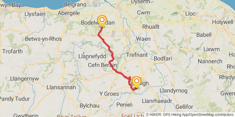 Castles in North Wales stage 8 Map