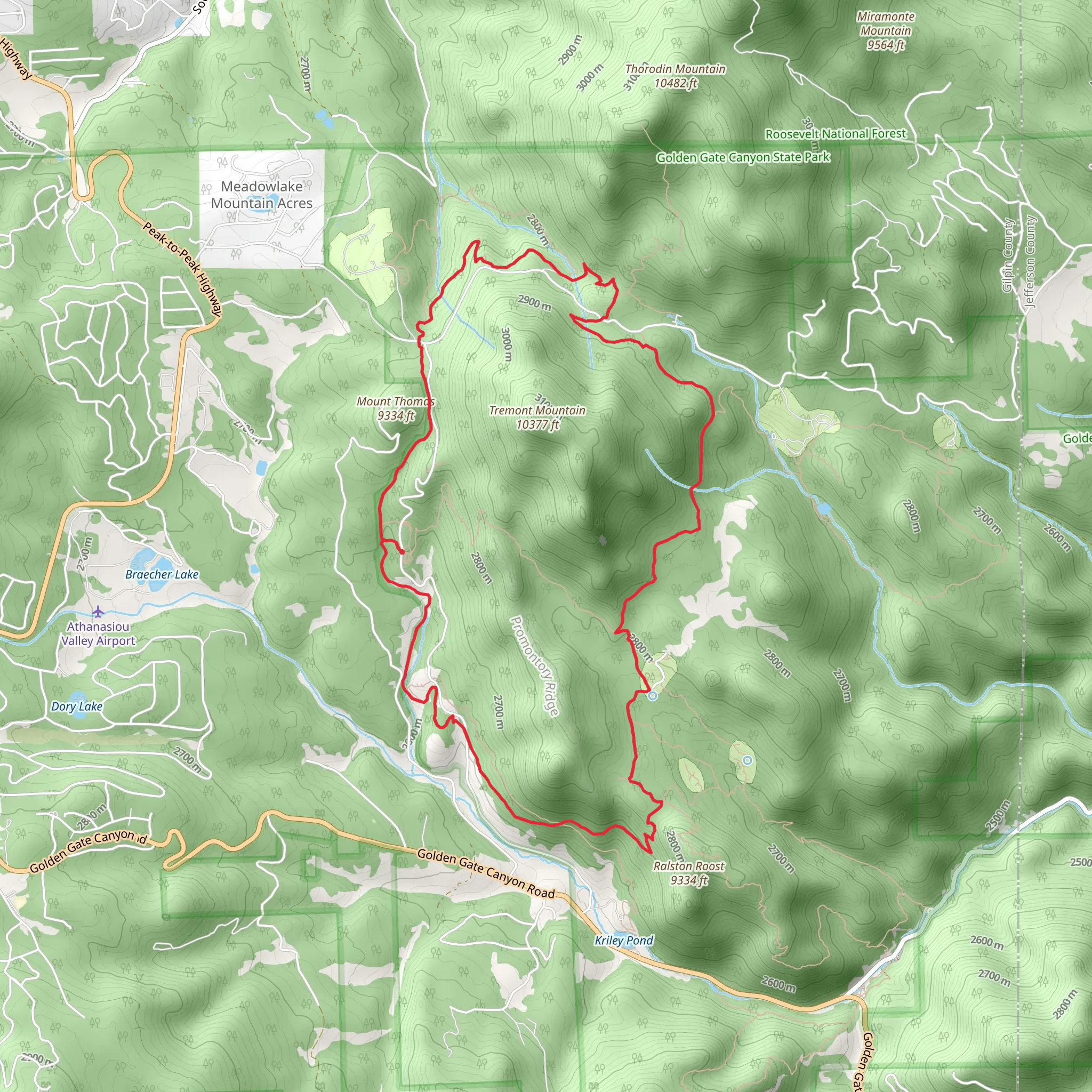Mule Deer Trail Loop mobile static map