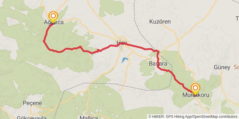 Sufi Trail stage 22 Map