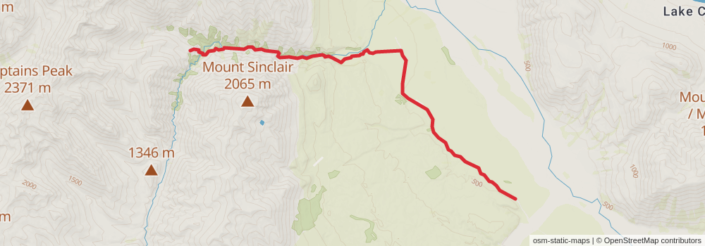Te Araroa South Island stage 46 Map