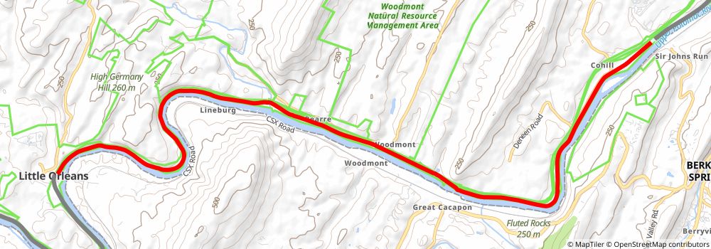 American Discovery Trail South Route stage 22 Map