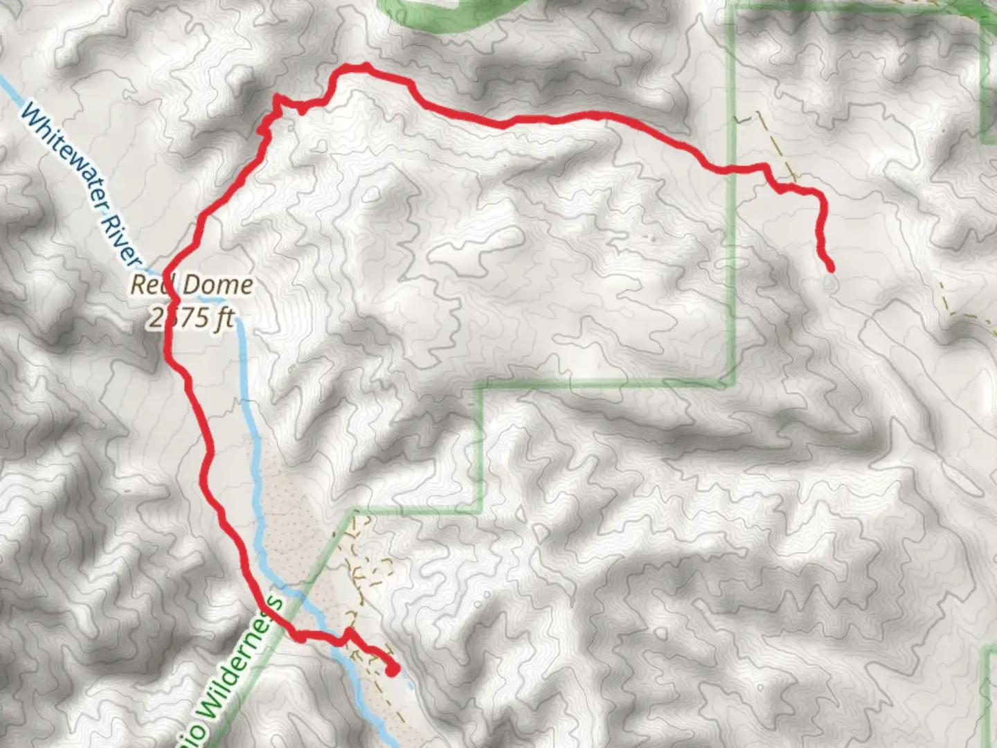 An image depicting the trail Pacific Crest, Red Dome and West Fork Trail and its surrounding area.