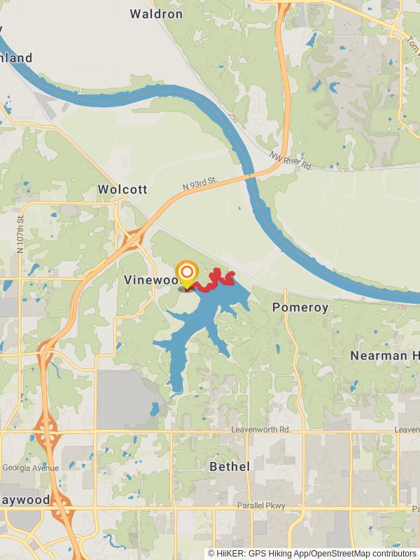 Wyandotte County Lake North Shore Loop