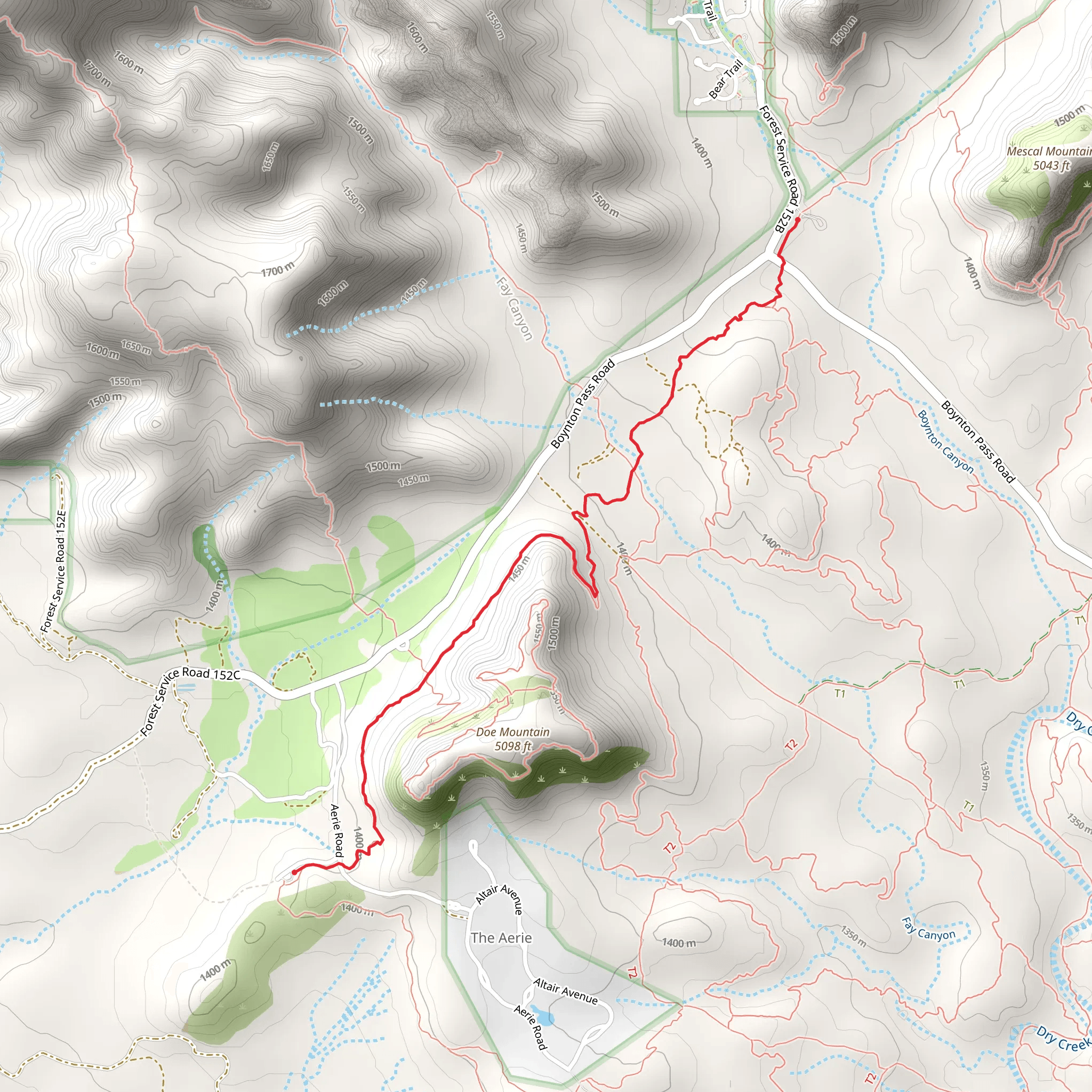Aerie Trail mobile static map