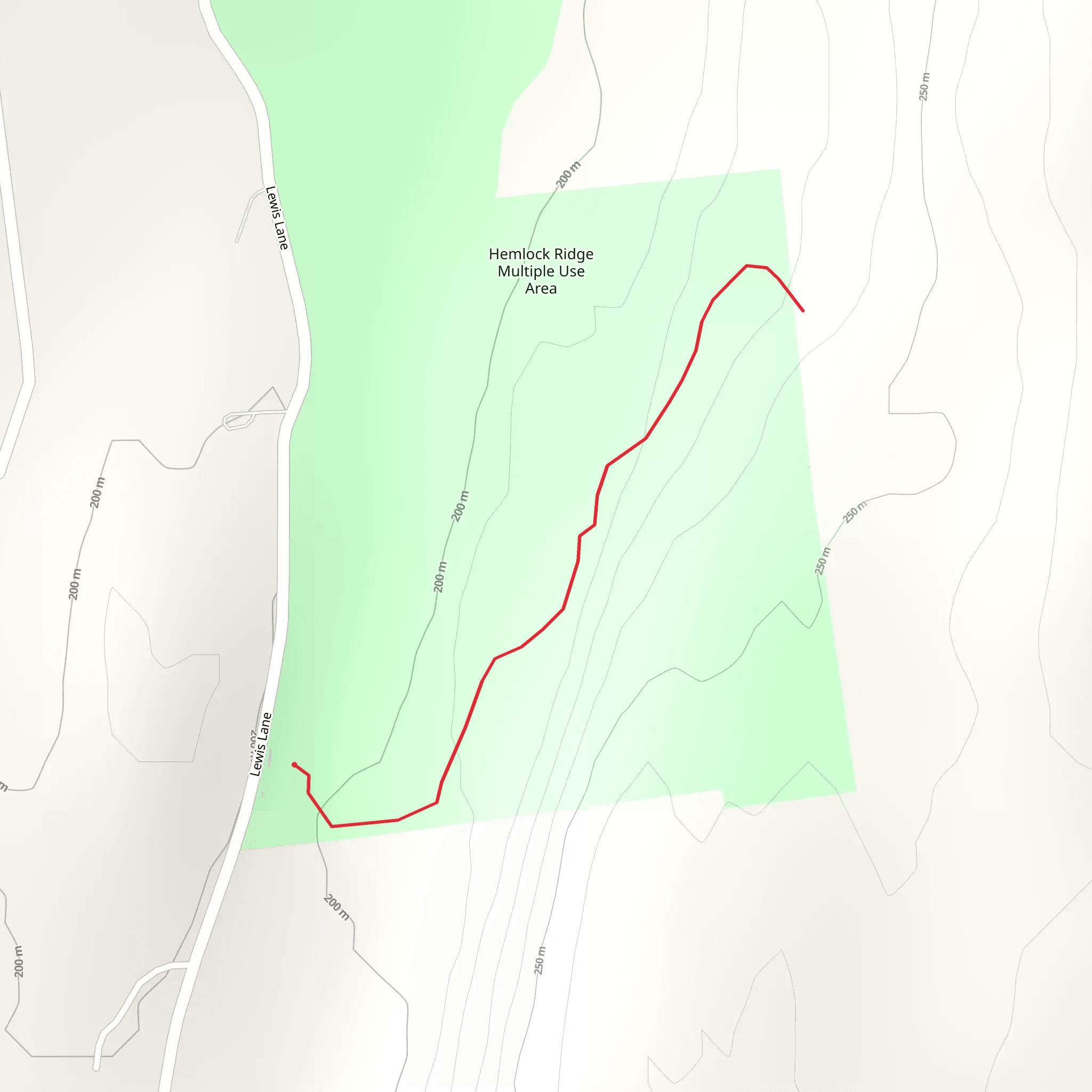 Hemlock Ridge Multiple Use Area mobile static map
