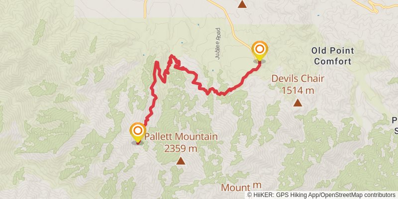 Burkhart Trail stage 2 Map