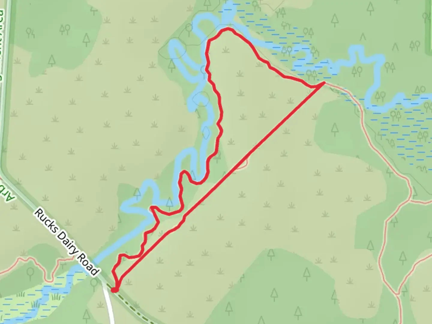 An image depicting the trail Lake Wales Ridge State Forest Trail and Reedy Creek Loop and its surrounding area.