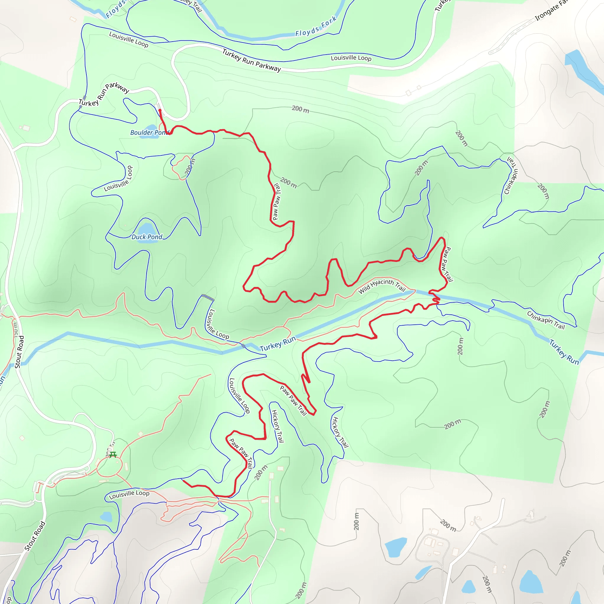 Paw-Paw Trail mobile static map