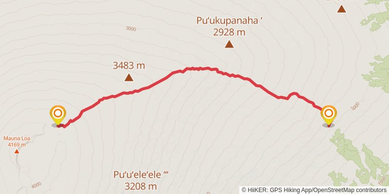 Ainapo Trail spur 1 Map