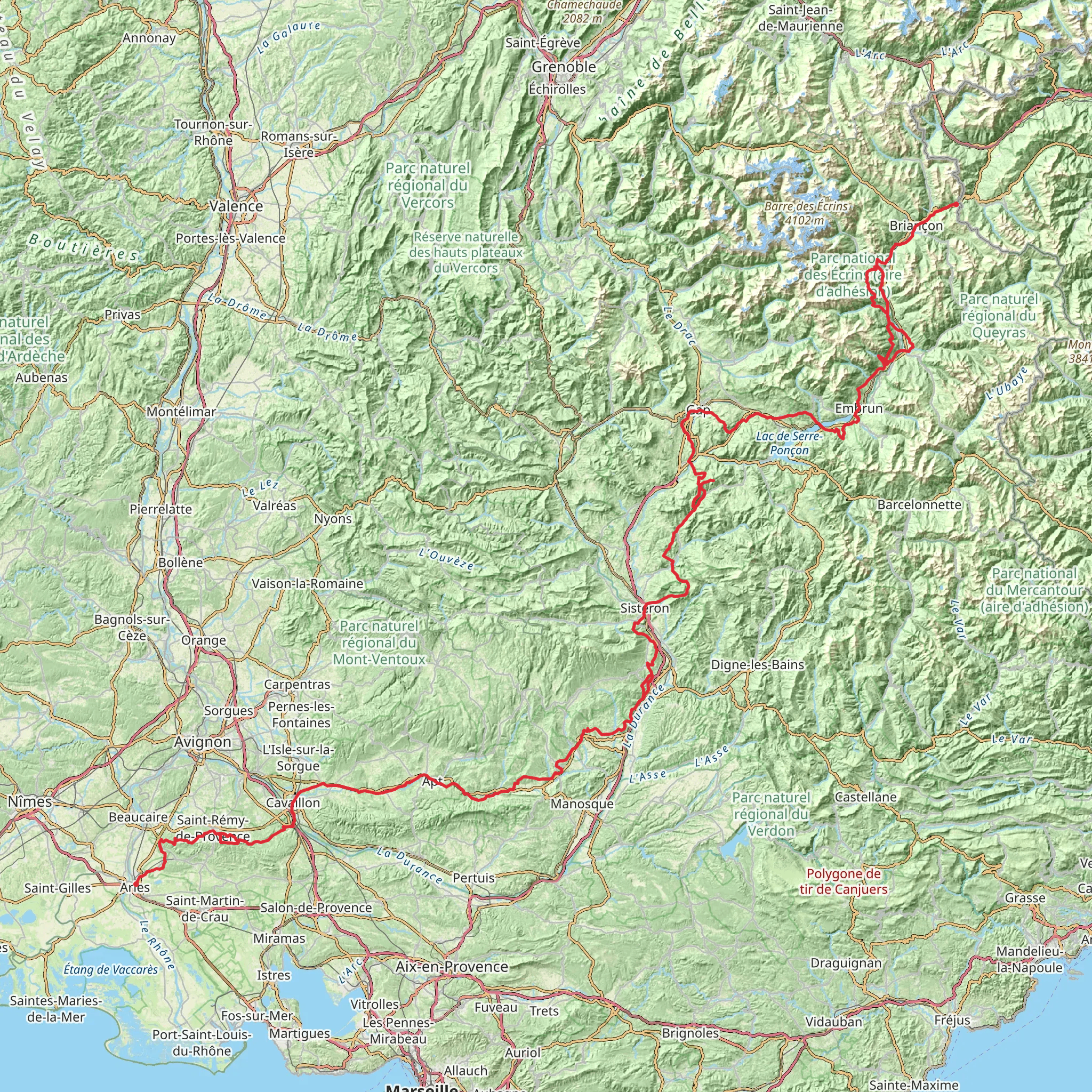 Via Domitia mobile static map