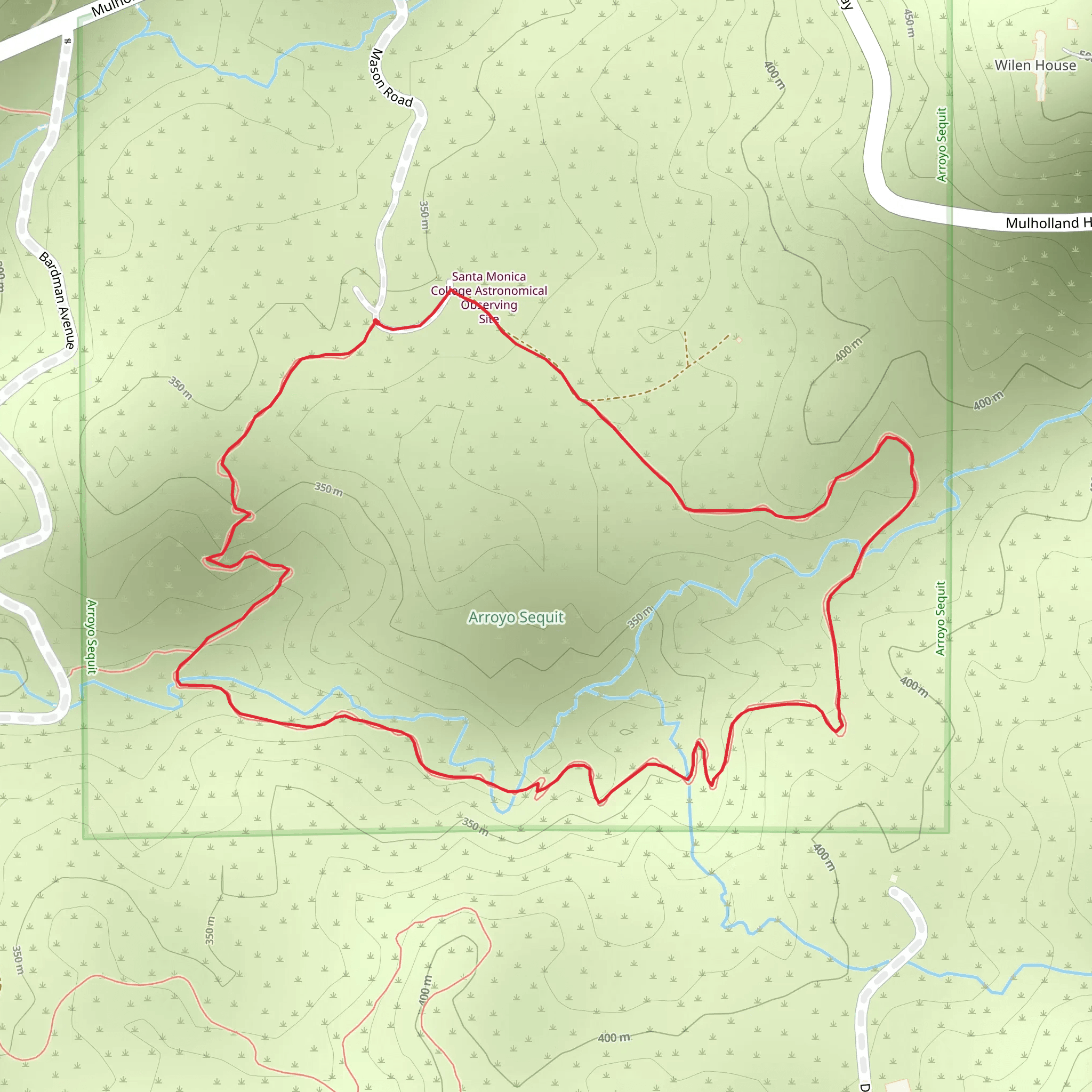 Arroyo Sequit Loop Trail mobile static map