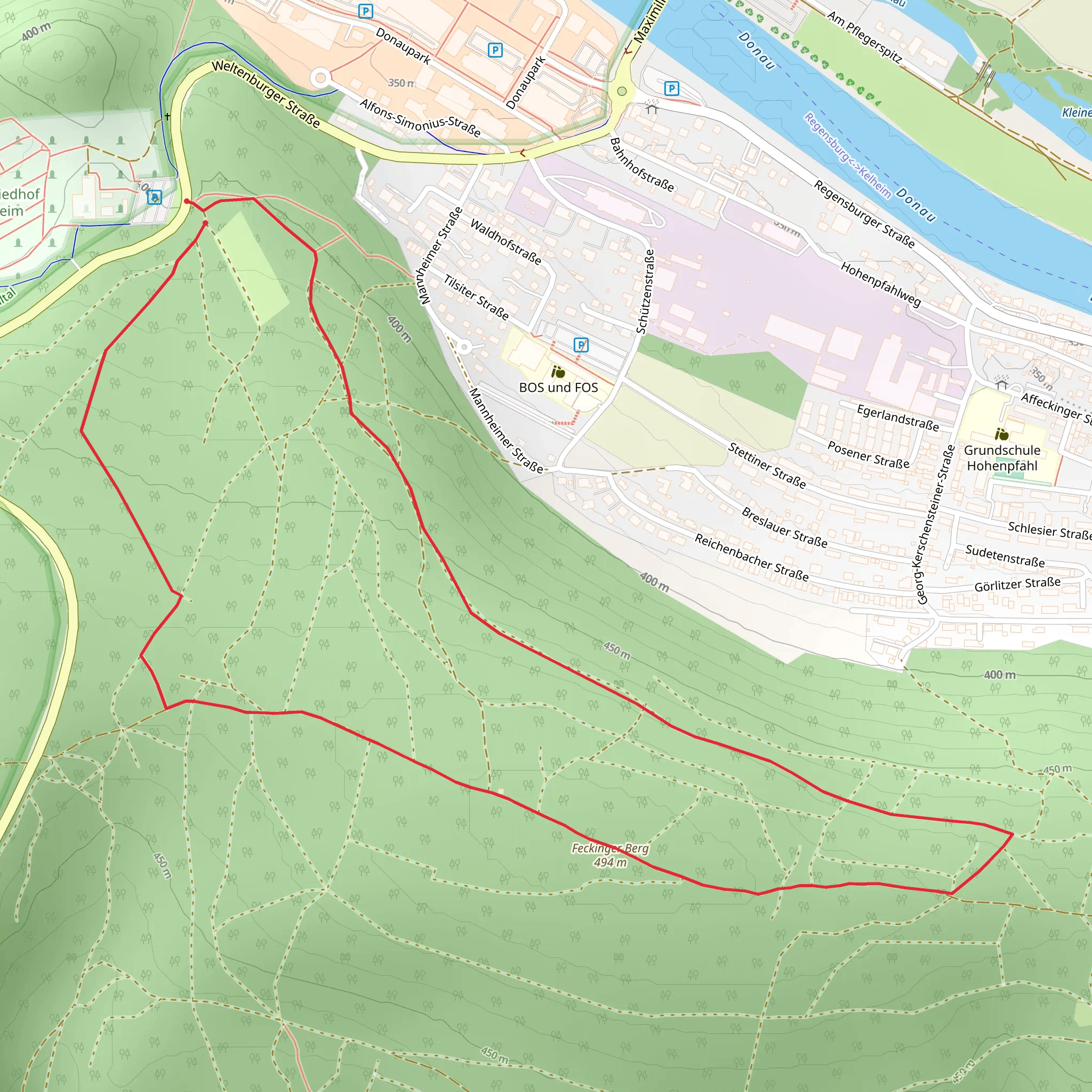Feckinger Berg Loop mobile static map