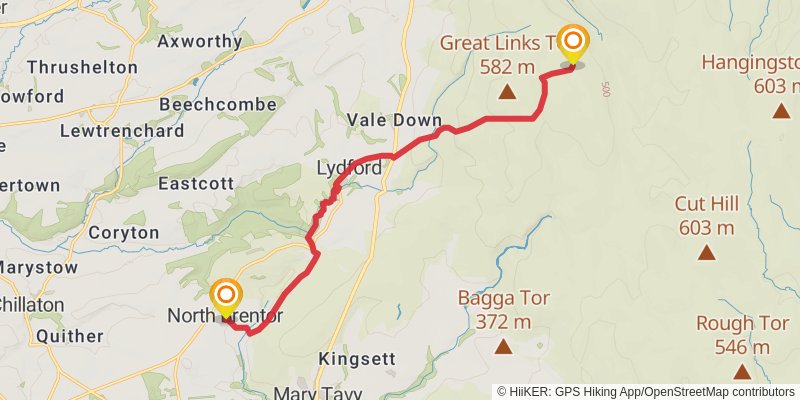Mary Michael Pilgrims Way stage 13 Map