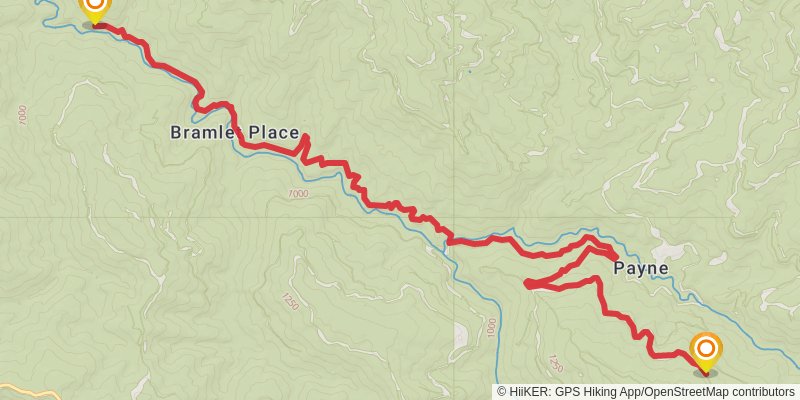 Bigfoot Trail stage 4 Map