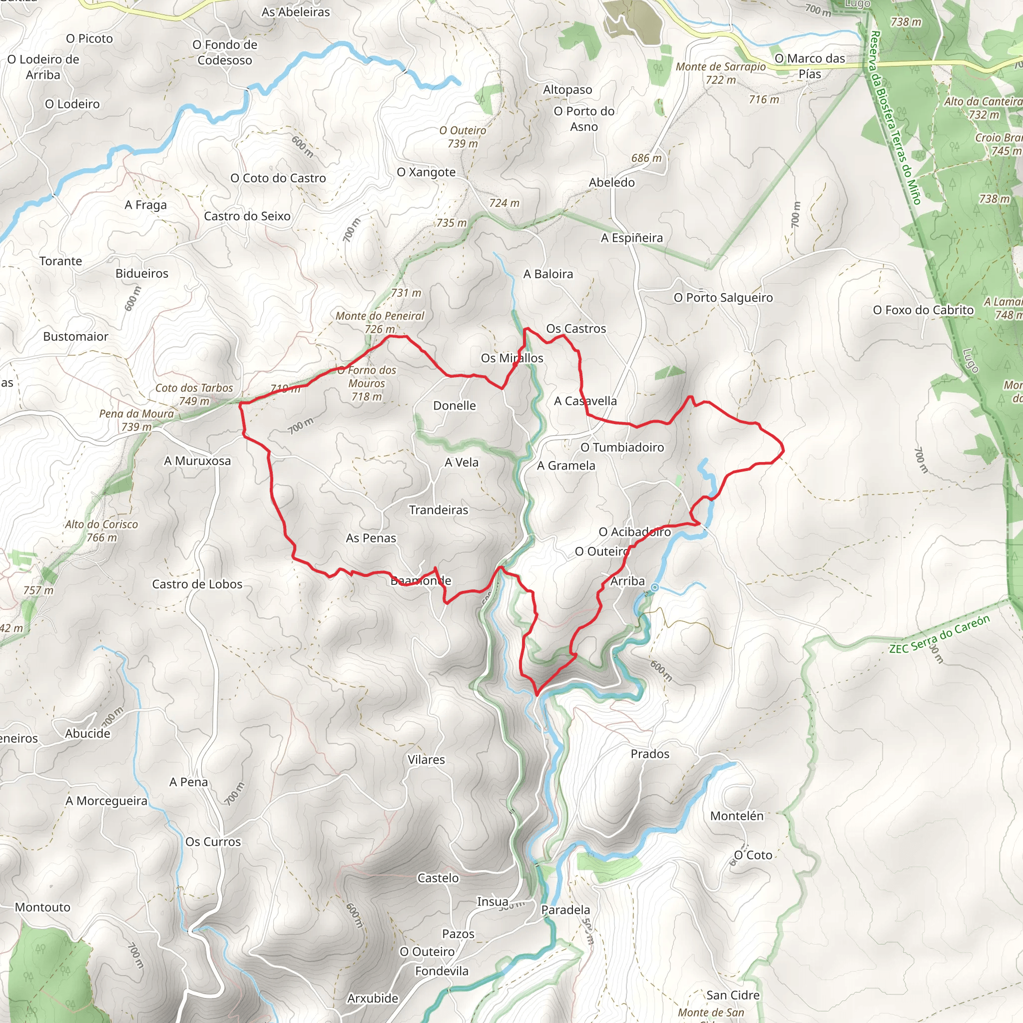 PR G 168 Roteiro dos Megalitos mobile static map