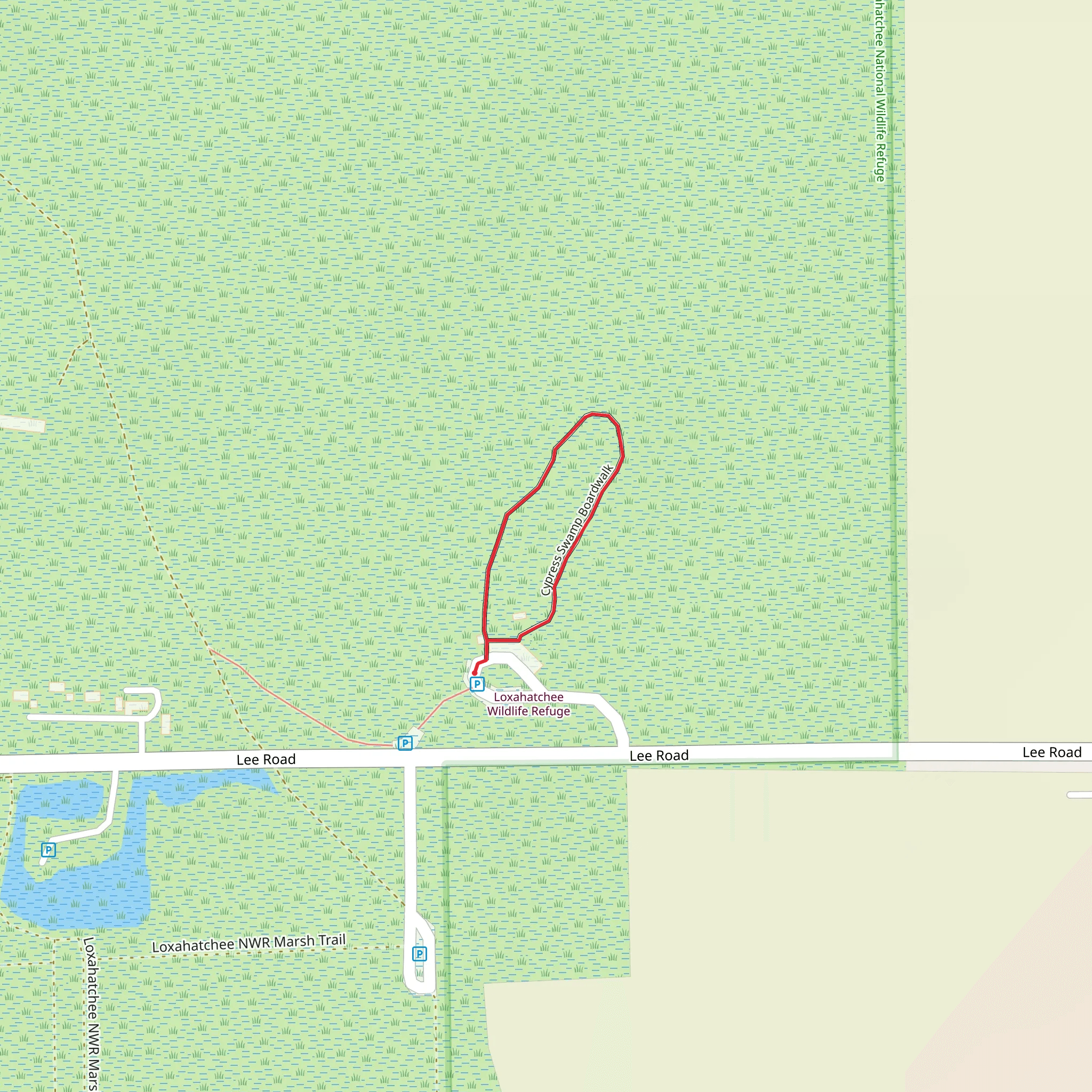 Cypress Loop Trail mobile static map