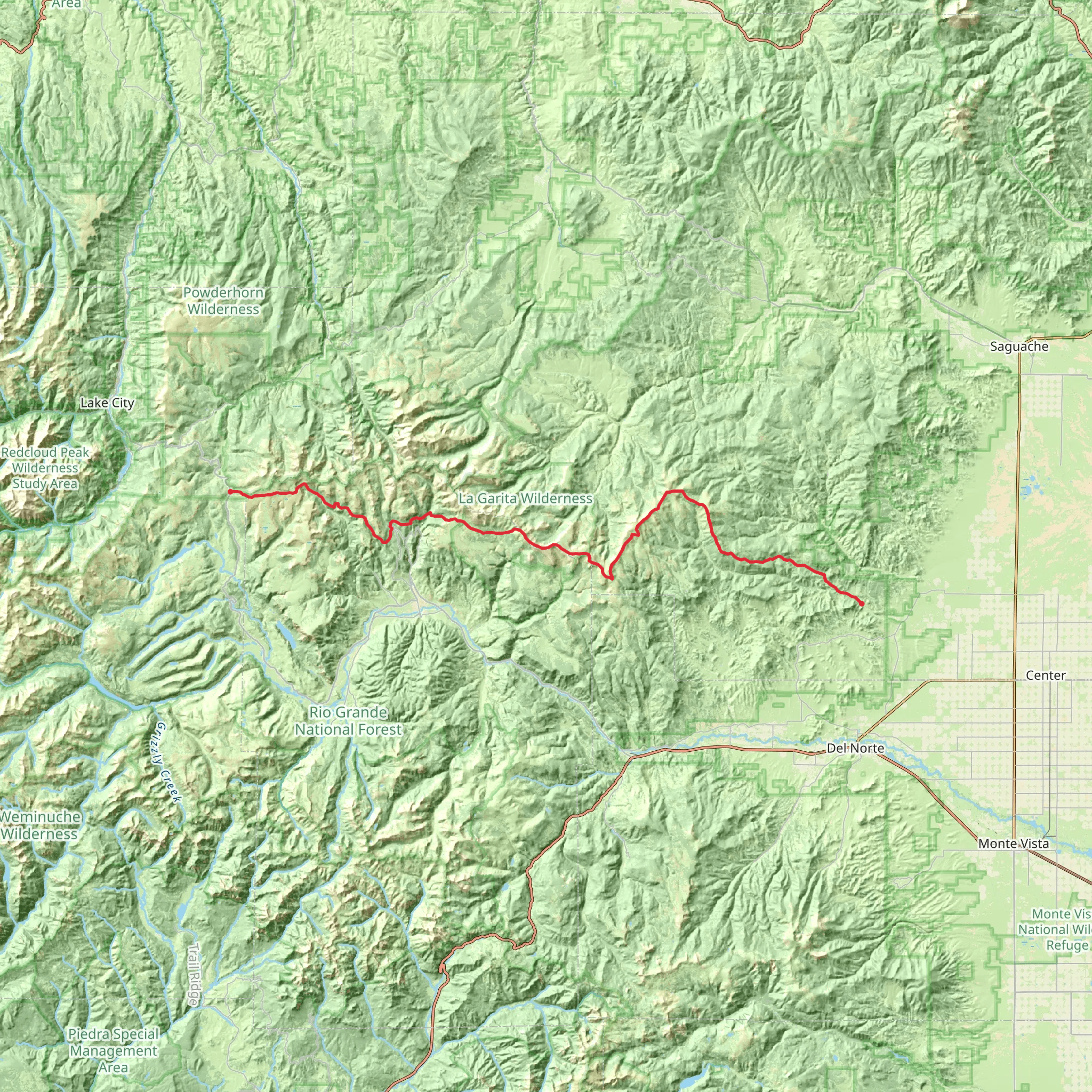 La Garita Stock Trail mobile static map
