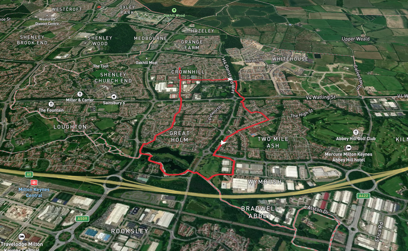 Loughton Valley Linear Park and Lodge Lake Loop