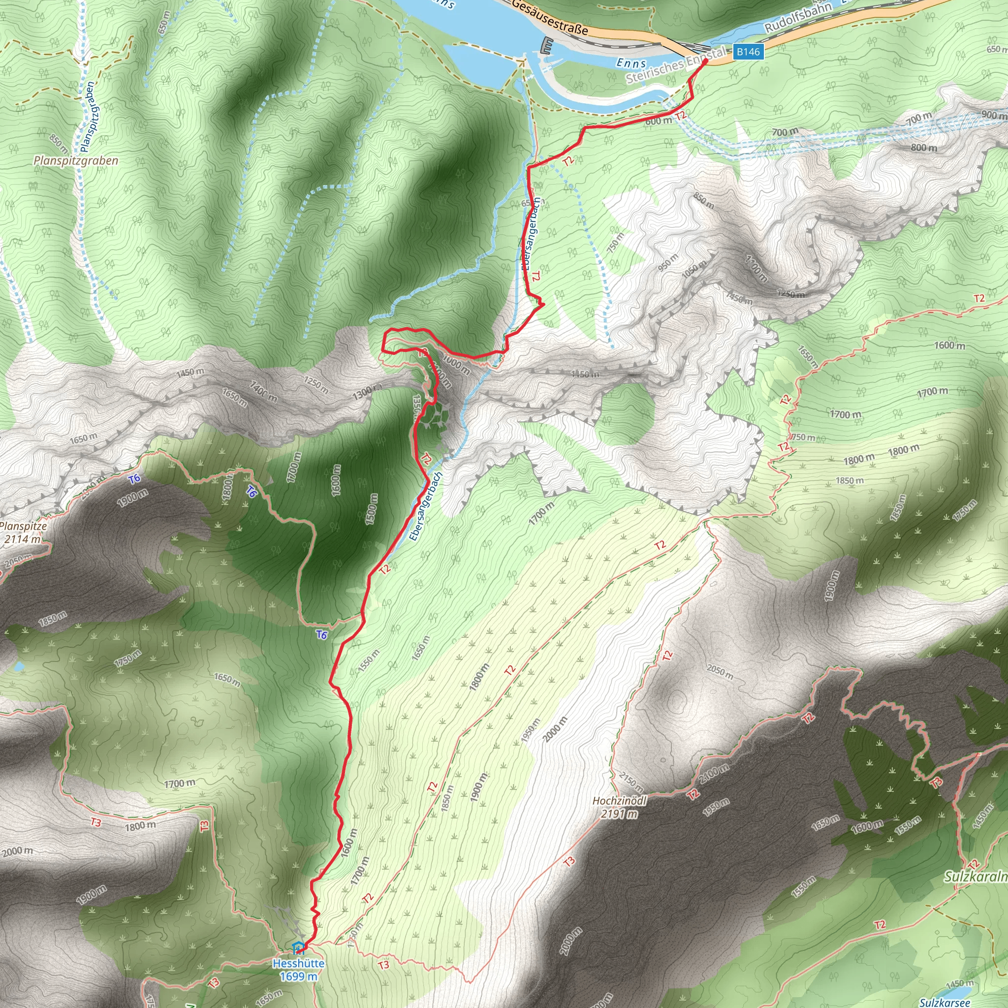 Wasserfallweg - Heßhütte mobile static map