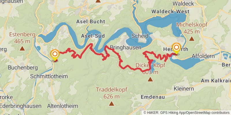 Urwaldsteig stage 2 Map