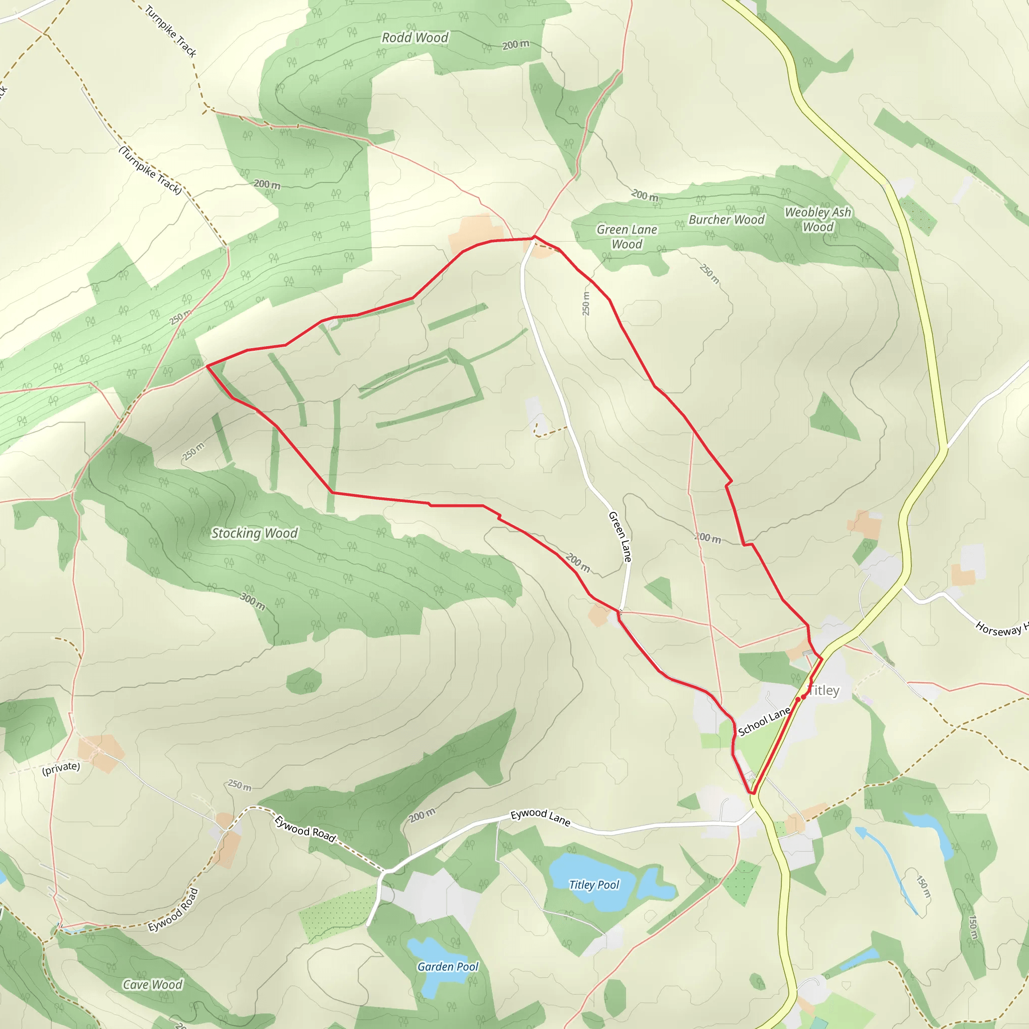 Titley and Mortimer Trail mobile static map