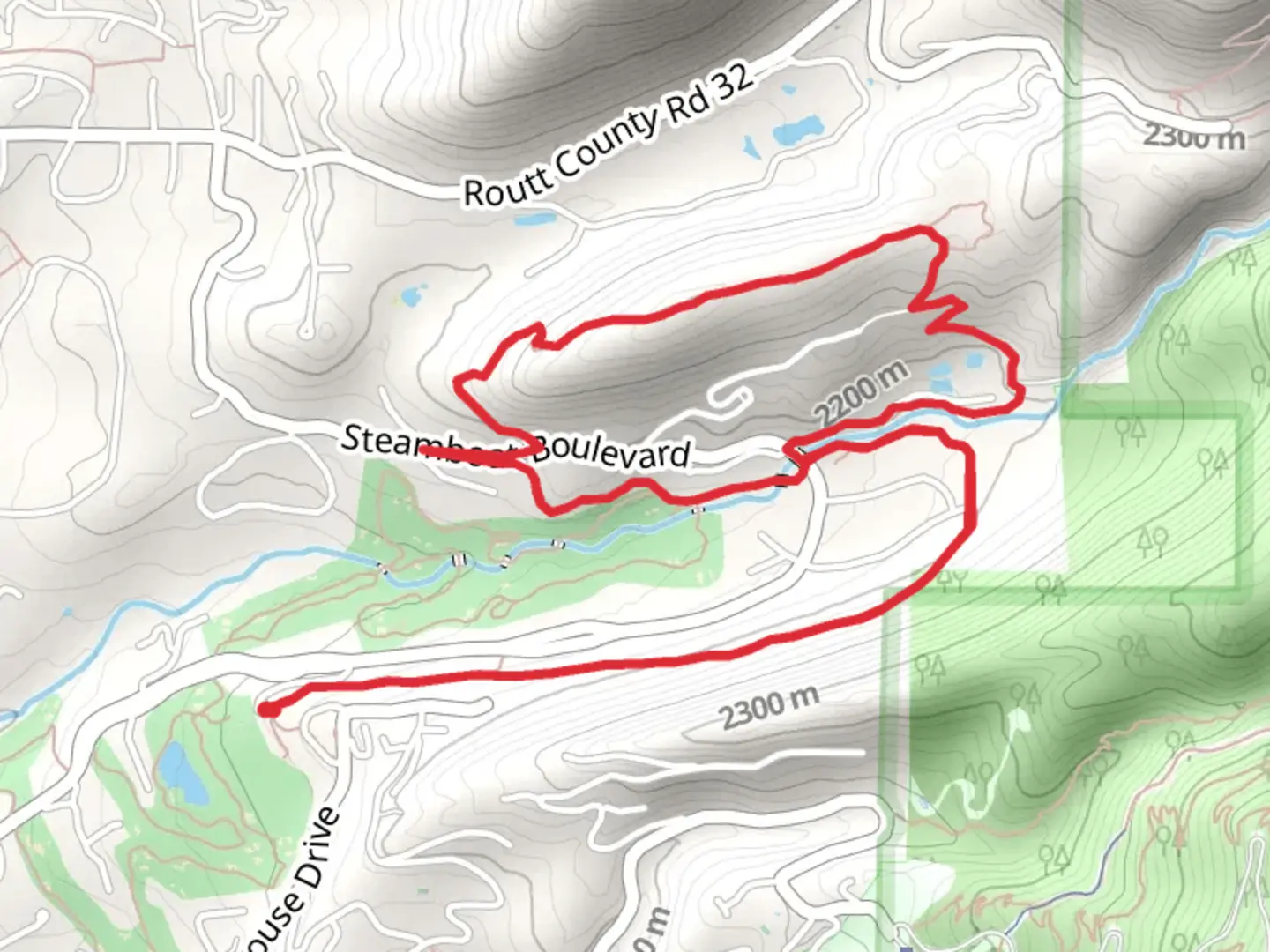 An image depicting the trail Sanctuary and Skyline Loop Trail and its surrounding area.