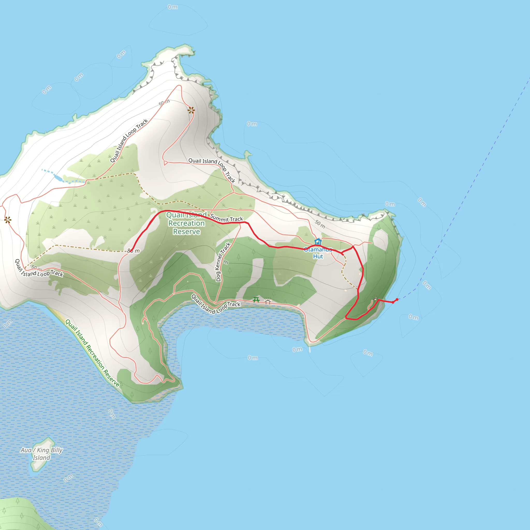 Ōtamahua - Summit Track mobile static map
