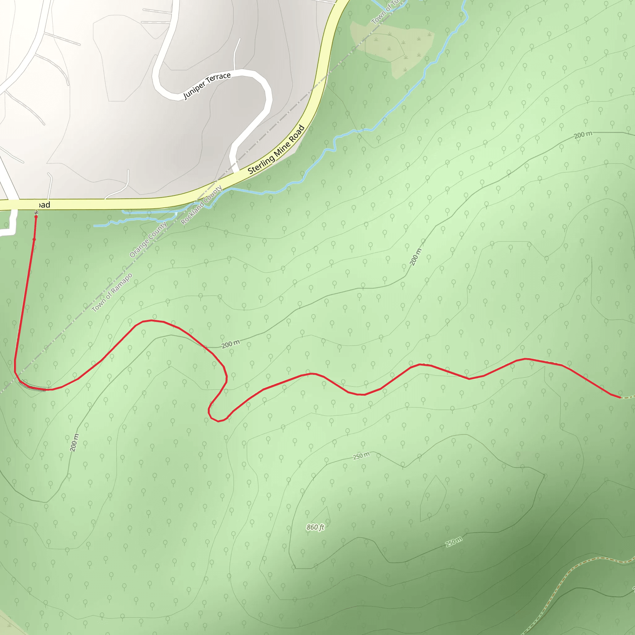 Sterling Mine Road mobile static map