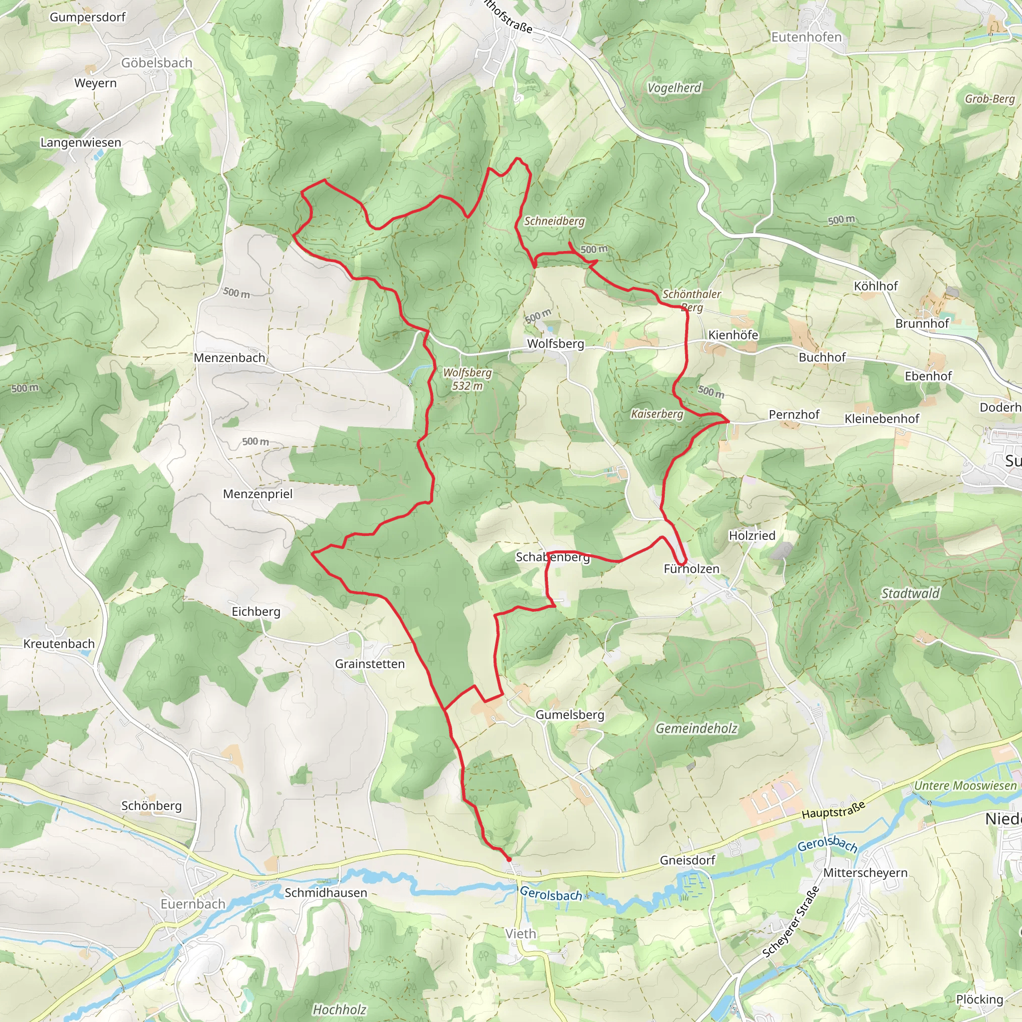 Wolfsberg Loop mobile static map
