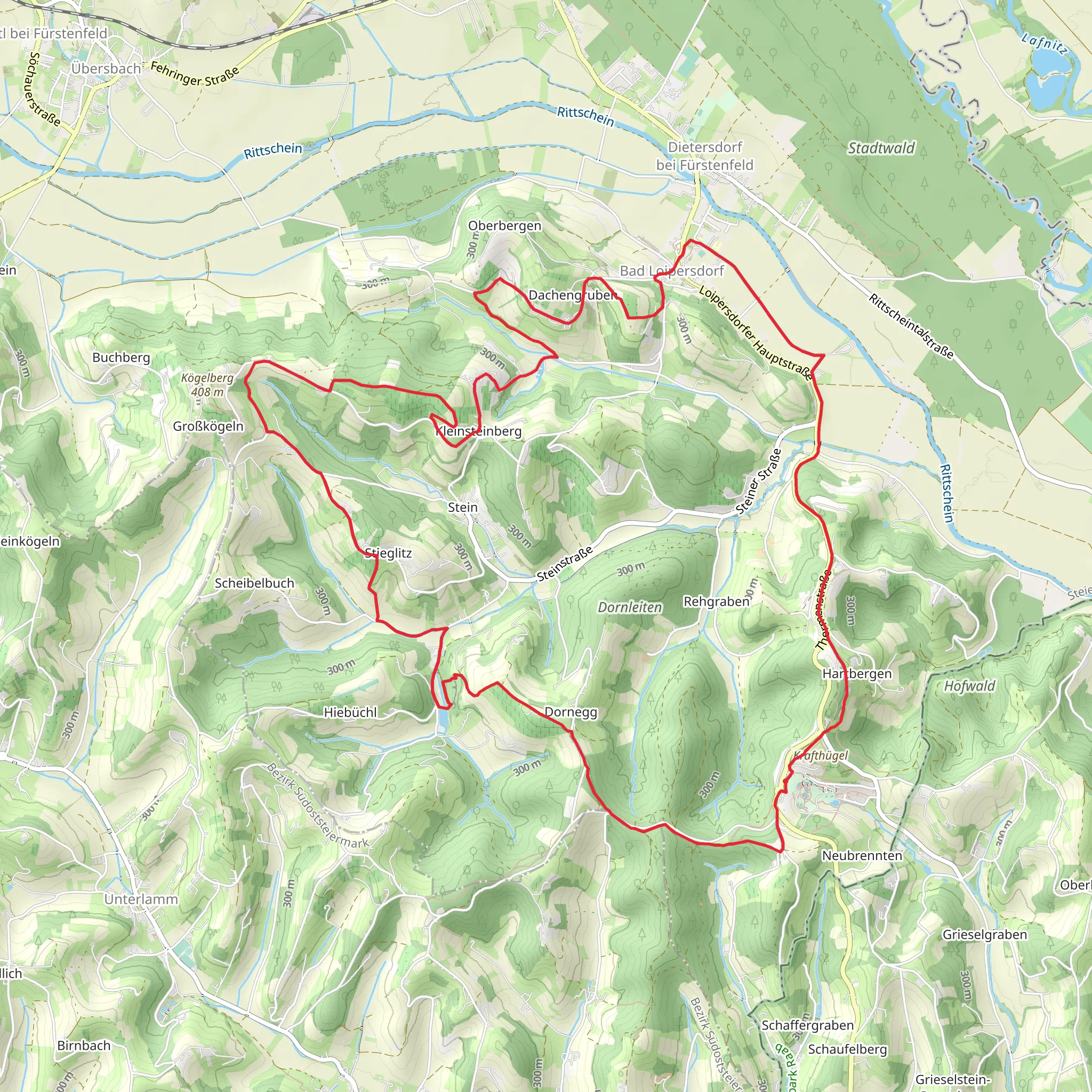 Wein-Erlebnis-Weg Bad Loipersdorf mobile static map