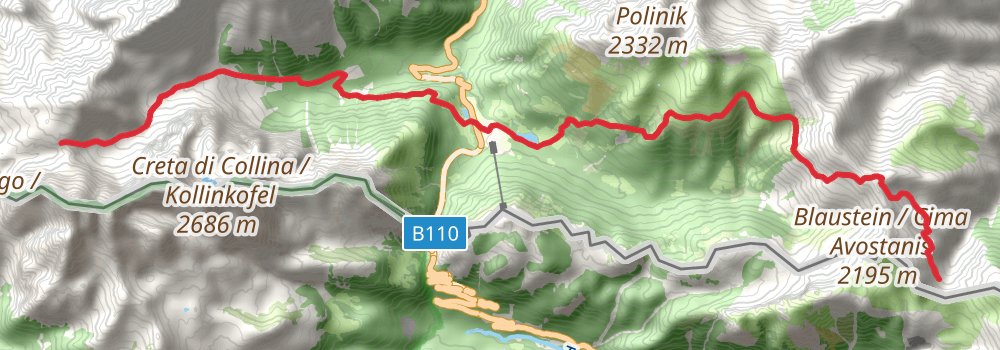 Via Alpina - Red Trail stage 23 Map