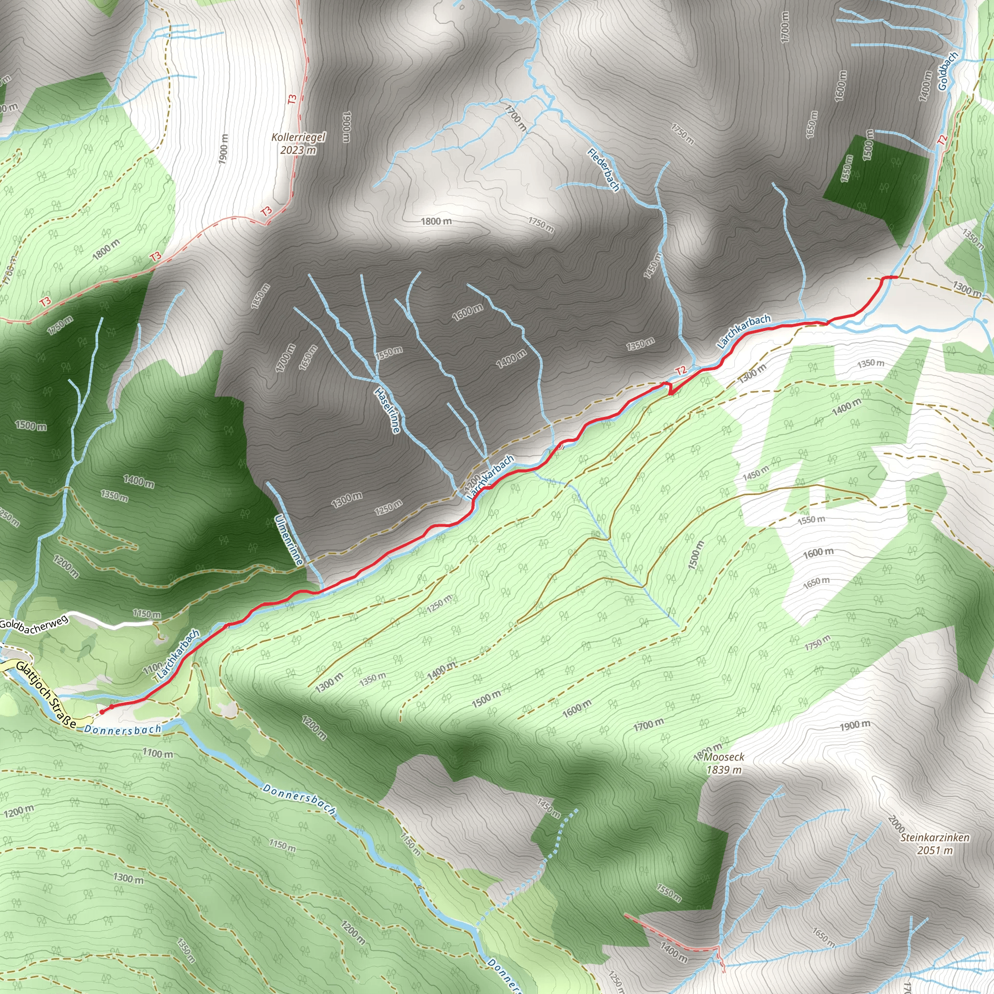 Lärchkaralm mobile static map