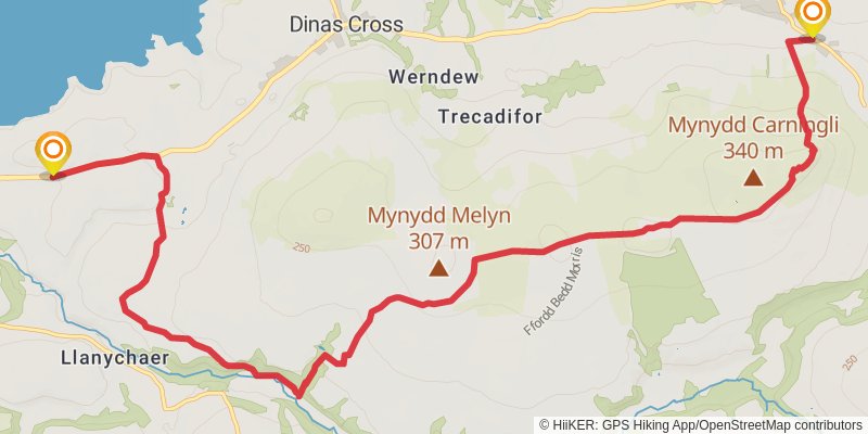 Celtic Way stage 2 Map