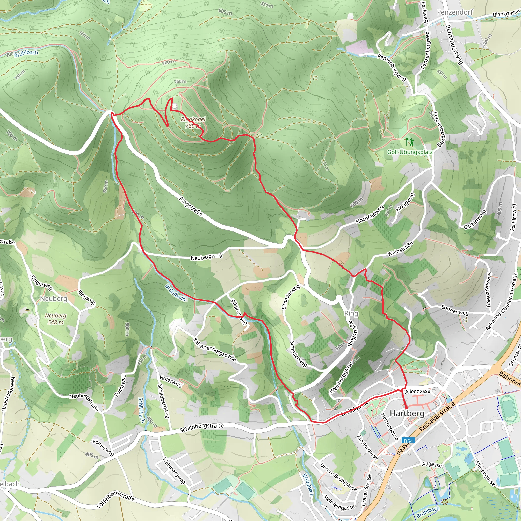 Ringwarte Loop mobile static map