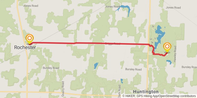 Buckeye Trail stage 10 Map