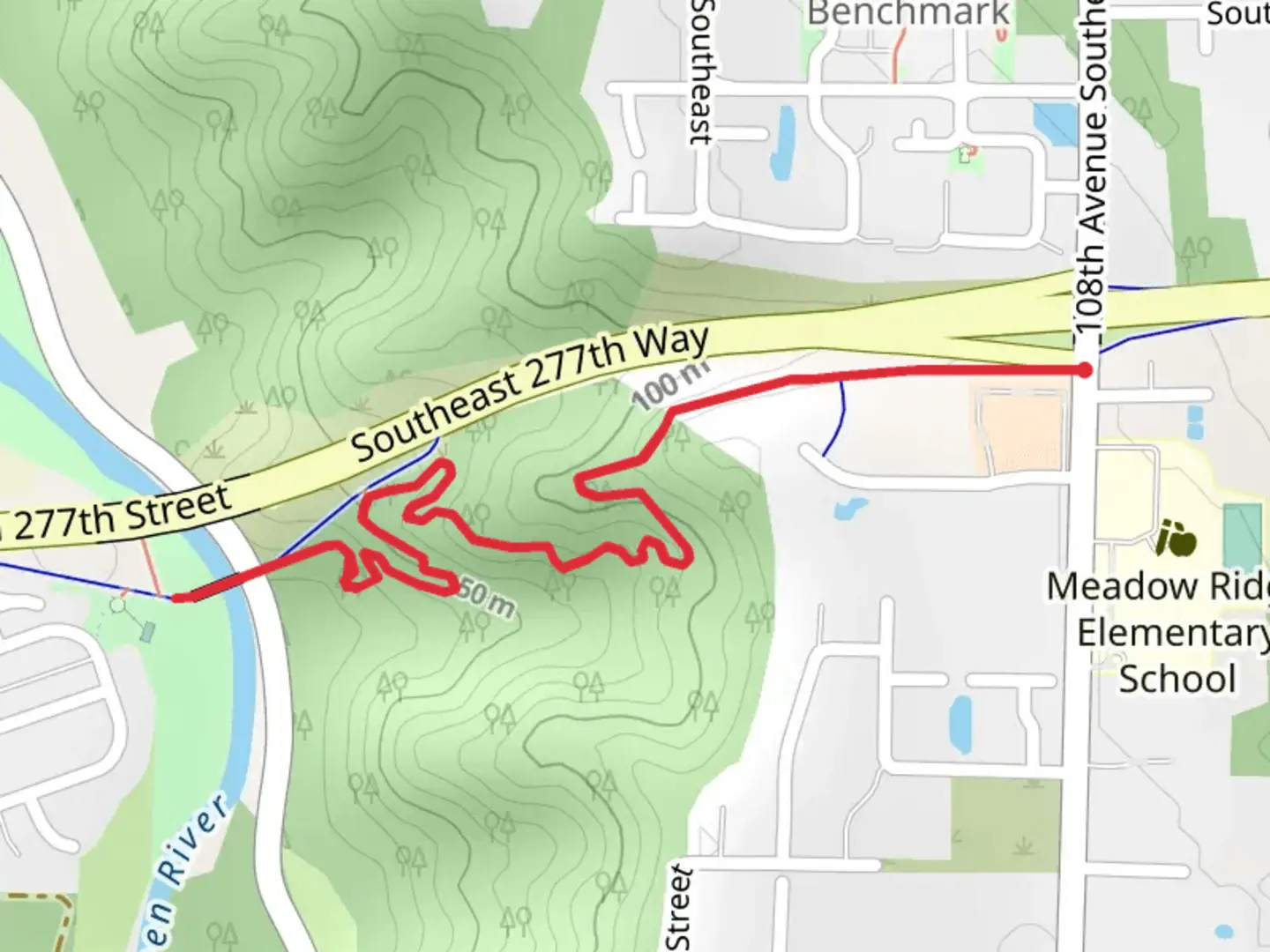 An image depicting the trail South 277th Corridor Trail and its surrounding area.