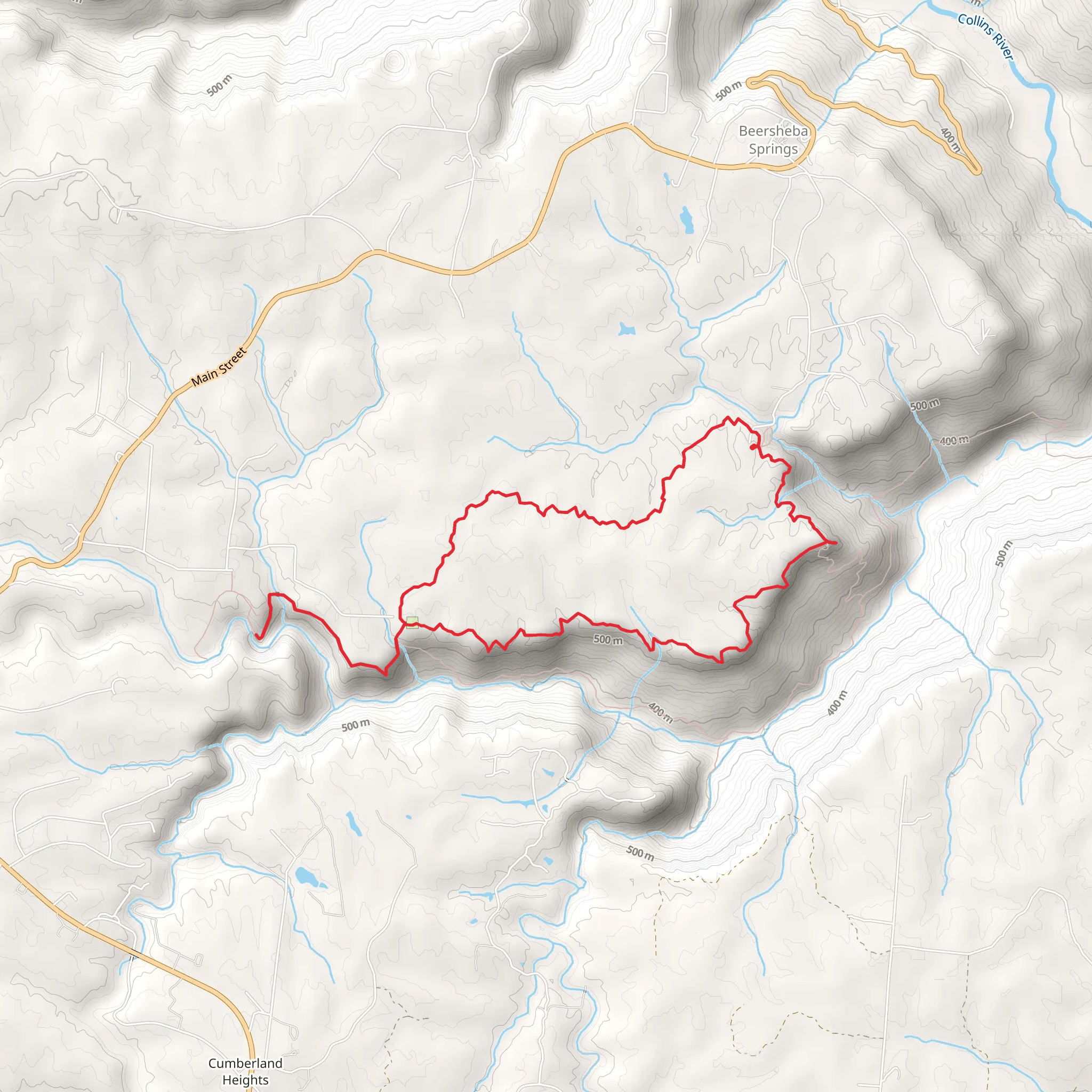 Laurel, Greeter and Big Creek Rim Loop Trail mobile static map