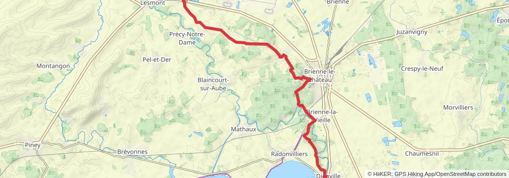 Via Francigena stage 34 Map