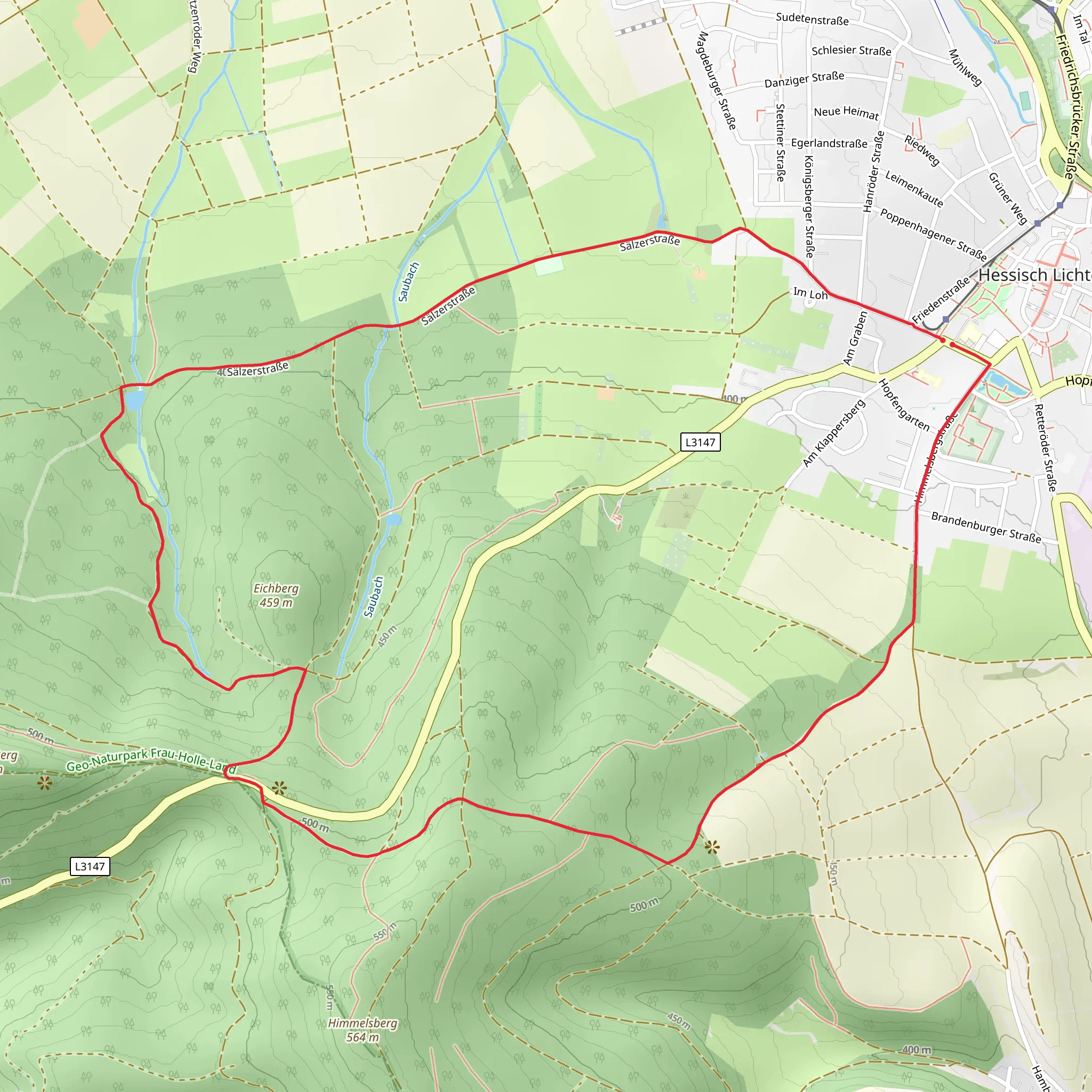 Franzosenstrasse and Saelzerweg mobile static map