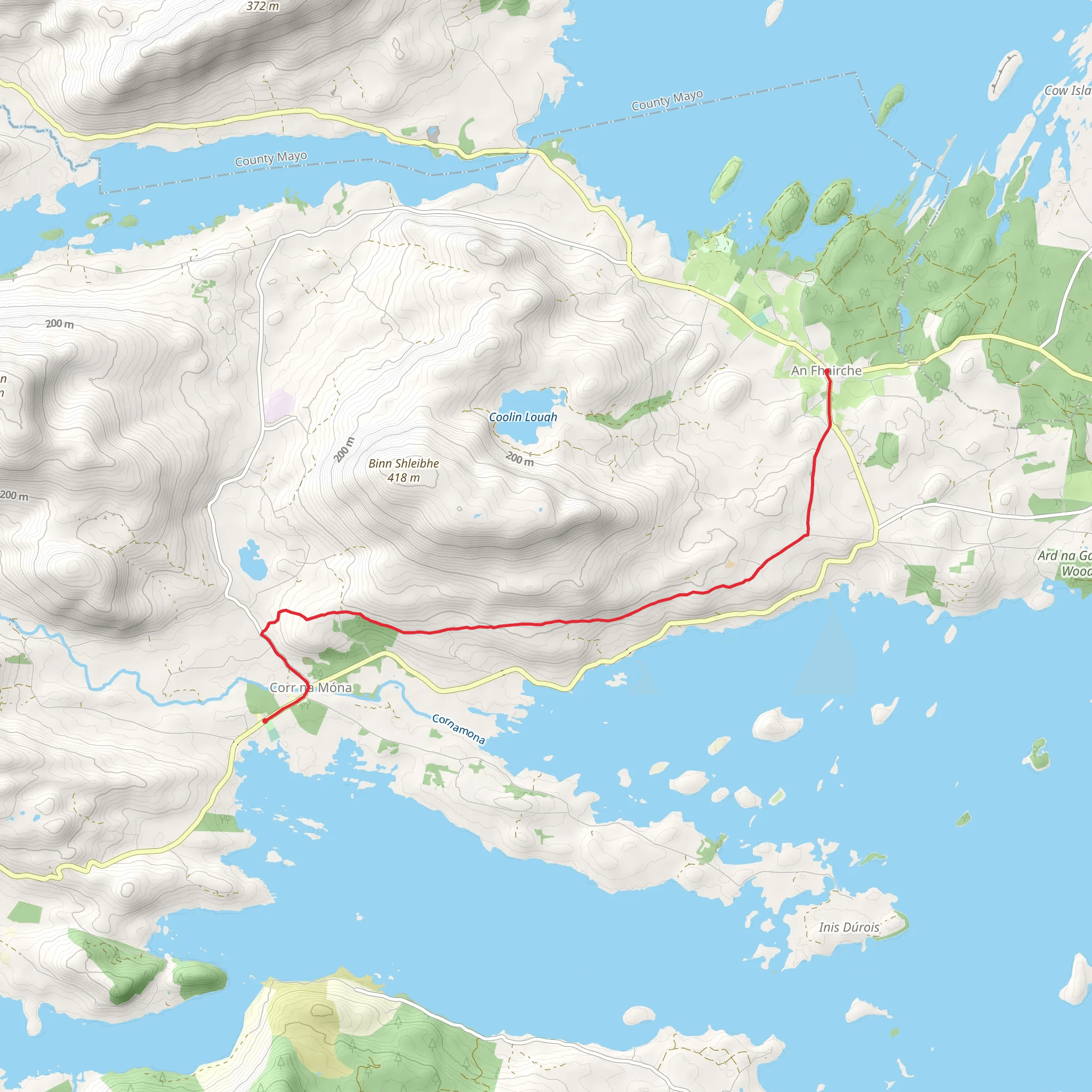 Mount Gable Walk mobile static map