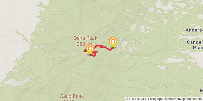 Manzano Crest Trail spur 1 Map